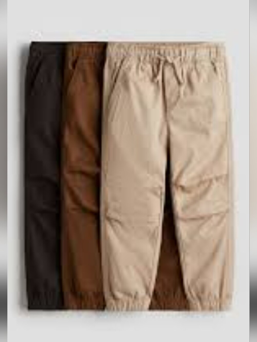 H&M Boys Cotton Joggers Pants X3